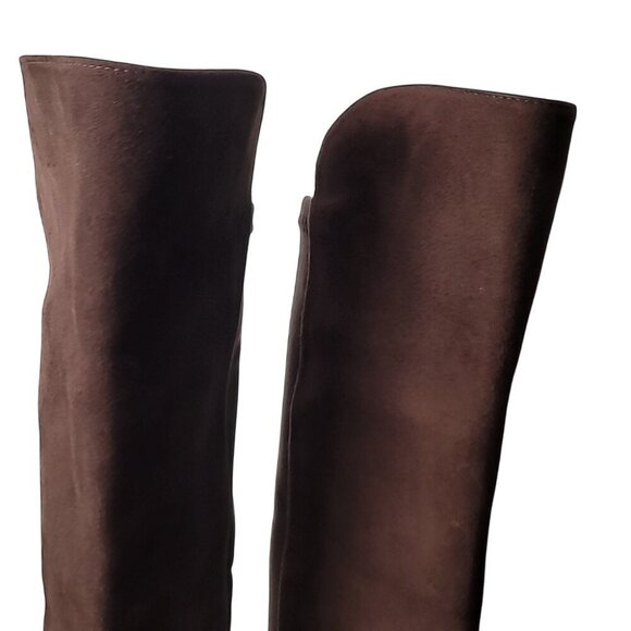 Stuart Weitzman 5050 Siella Walnut Suede Over -the-knee Boots size 6-6.5 - Picture 12 of 16